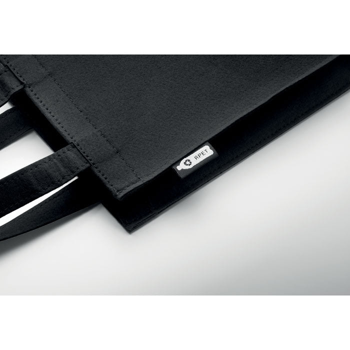 Promotivna mala vrećica od RPET filca , crne boje | Promidžbeni pokloni