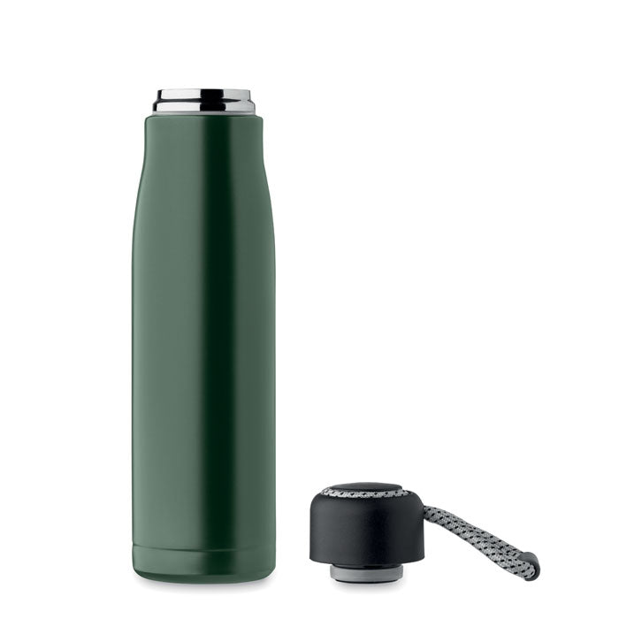 Promotivna boca od recikliranog nehrđajućeg čelika, 500ml, zelene boje | Promidžbeni pokloni