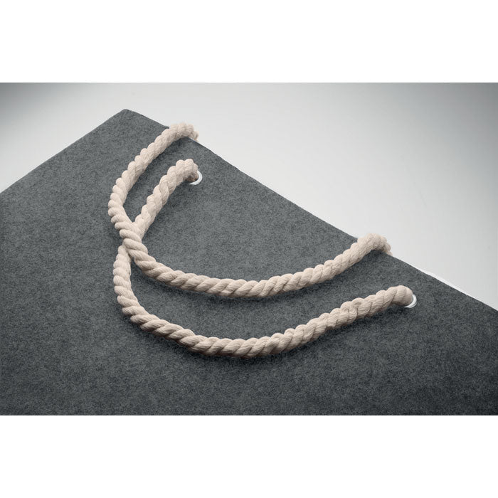 Promotivna torba za plažu s ručkama od užeta, sive boje | Reklamni pokloni