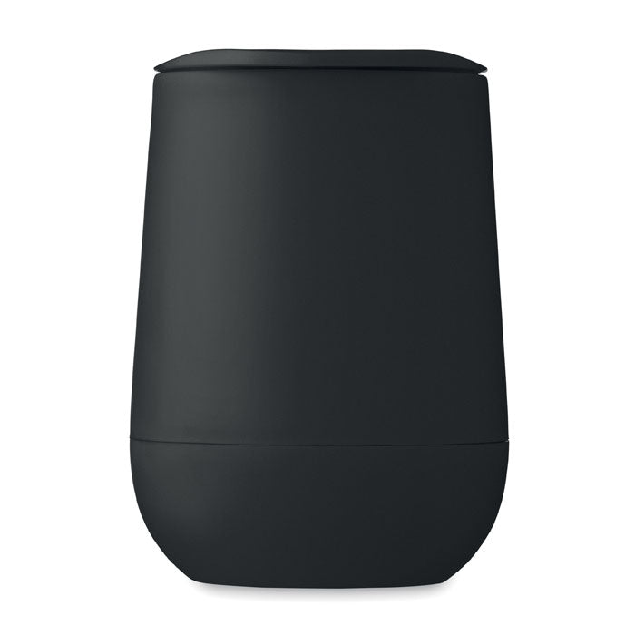 Promidžbena dvoslojna šalica od PP-a, kapaciteta 300ml, crne boje | Poslovni pokloni