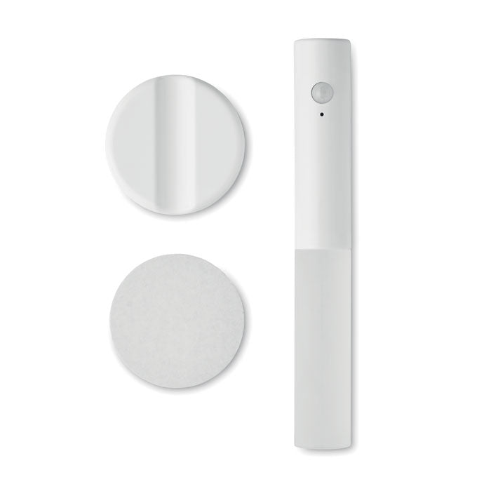 Promotivna senzorska svjetiljka s magnetnom bazom, bijele boje | Reklamni pokloni