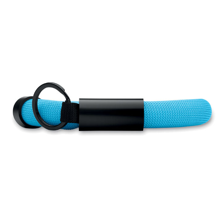 Promidžbeni spužvasti privjesak za ključeve, tirkizne boje | Poslovni pokloni