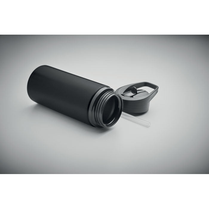 Promo boca od recikliranog nehrđajućeg čelika, 500ml crne boje | Poslovni pokloni