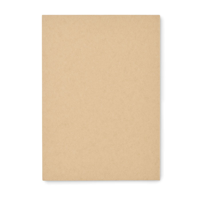 Promotivni set za pisanje s koricama od recikliranog kartona, bež boje | Promidžbeni pokloni