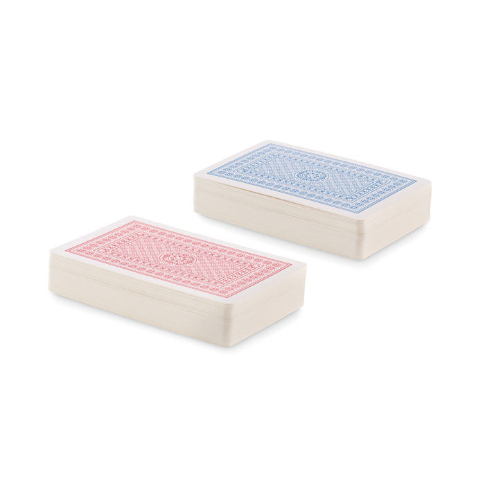 Promotivni set igraćih karata u recikliranoj PP kutiji, transparentne boje | Poslovni pokloni | Promo pokloni