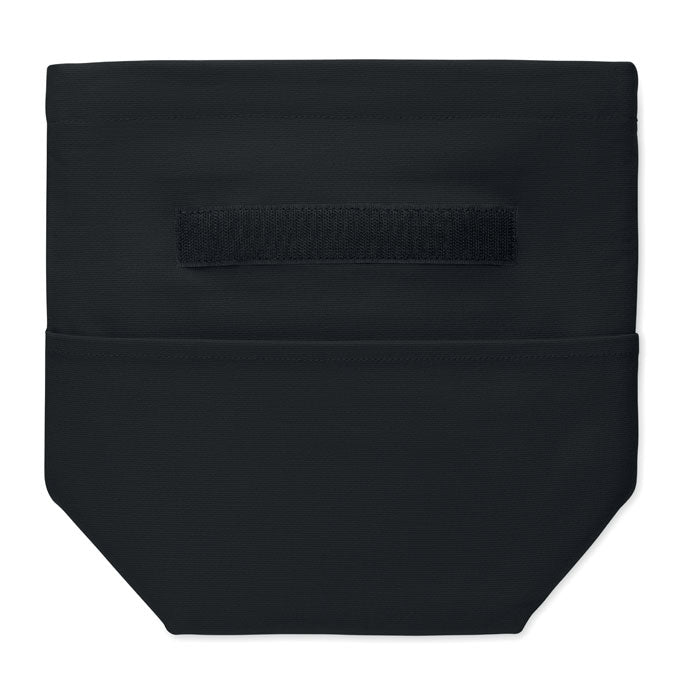 Promotivna termo torba za ručak od recikliranog materijala, crne boje | Promidžbeni pokloni