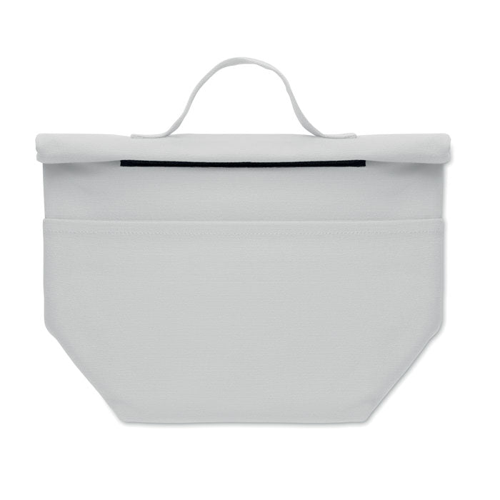 Reklamna termo torba za ručak od recikliranog materijala, bijele boje | Poslovni pokloni