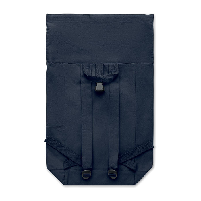 Reklamni roll top ruksak, navy plave boje | Poslovni pokloni
