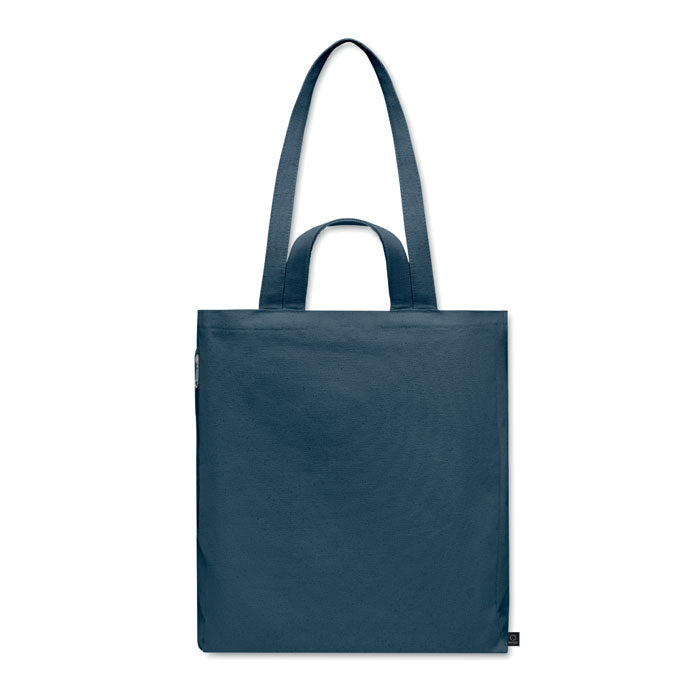 Reklamna torba za kupovinu od recikliranog polipamuka, plave boje | Poslovni pokloni 