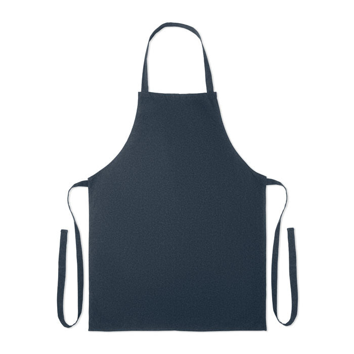 Promo pregača od recikliranog pamuka, 180 gr/m² navy plave boje | Poslovni pokloni