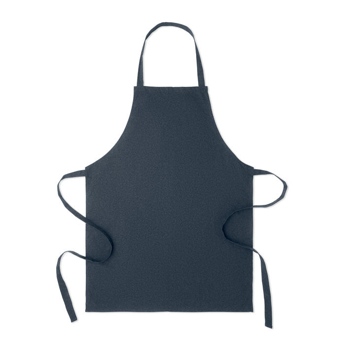 Promotivna pregača od recikliranog pamuka, 180 gr/m² navy plave boje | Poslovni pokloni