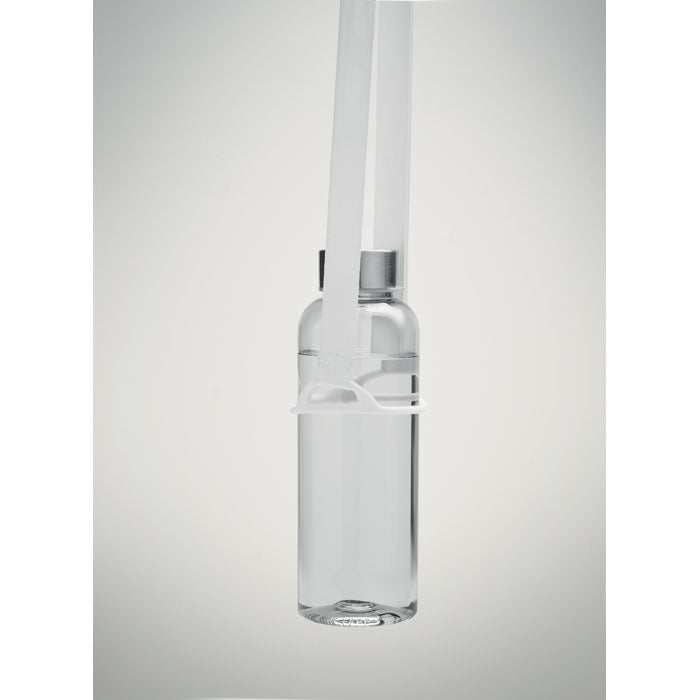 Reklamna vezica sa silikonskim držačem za čaše, bijele boje | Poslovni pokloni