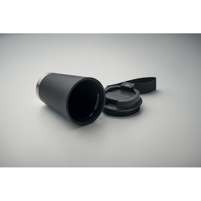 Promidžbena šalica s dvostrukom stijenkom, 300ml crne boje | Poslovni pokloni