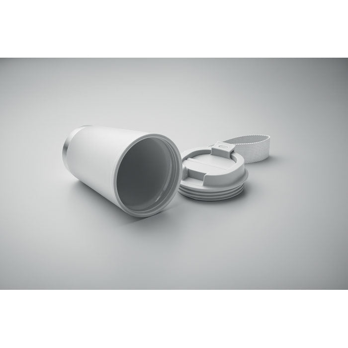 Reklamna šalica s dvostrukom stijenkom, 300ml bijele boje | Poslovni pokloni