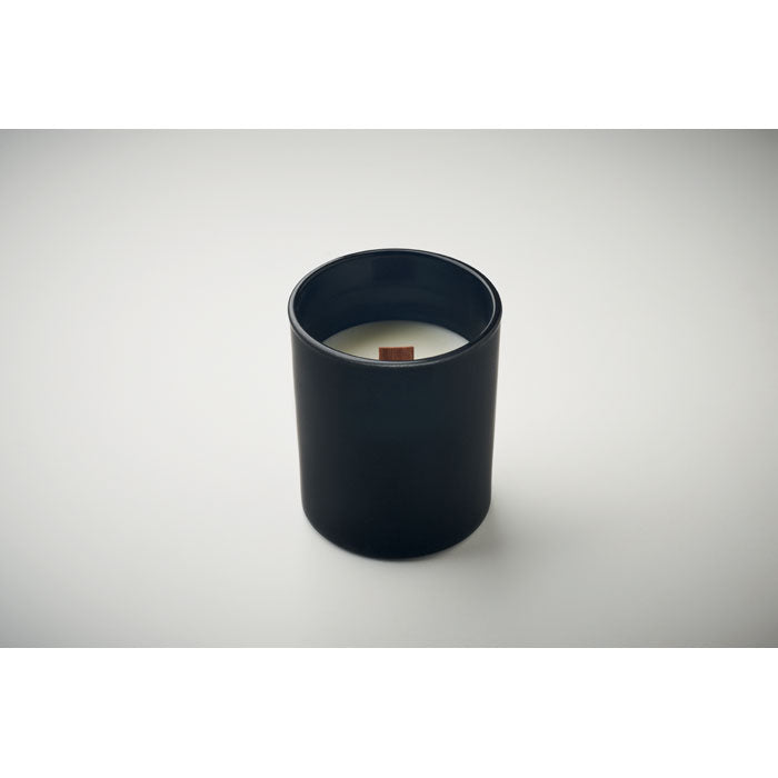 Reklamna mirisna voštana svijeća od 80 g s aromom vanilije, crne boje | Poslovni pokloni