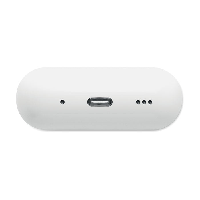 Reklamne ABS bežične stereo slušalice, 30 mAh bijele boje | Promidžbeni pokloni