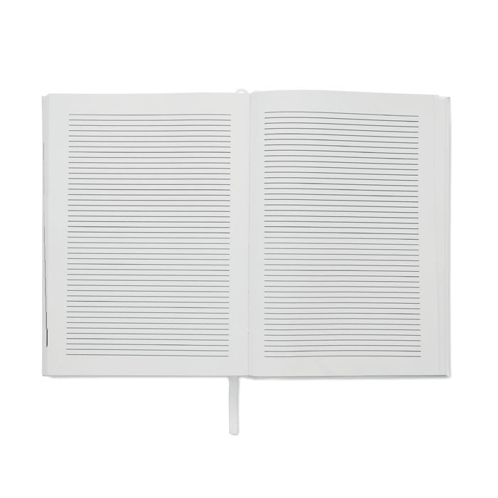 Promidžbeni A5 planer od recikliranog materijala, bijele boje | Poslovni pokloni