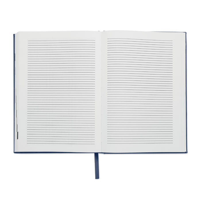 Promidžbeni A5 planer od recikliranog materijala, navy plave boje | Poslovni pokloni