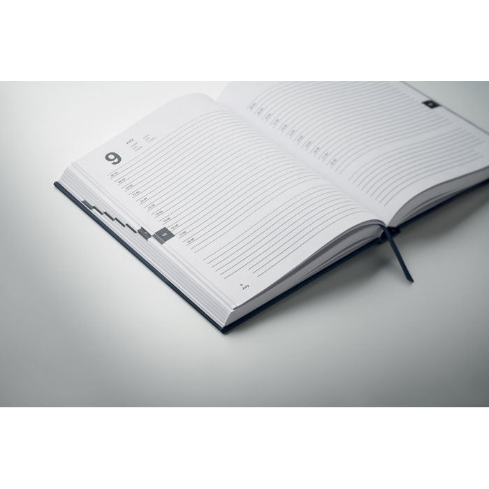 Promotivni A5 planer od recikliranog materijala, navy plave boje | Poslovni pokloni | Promo pokloni