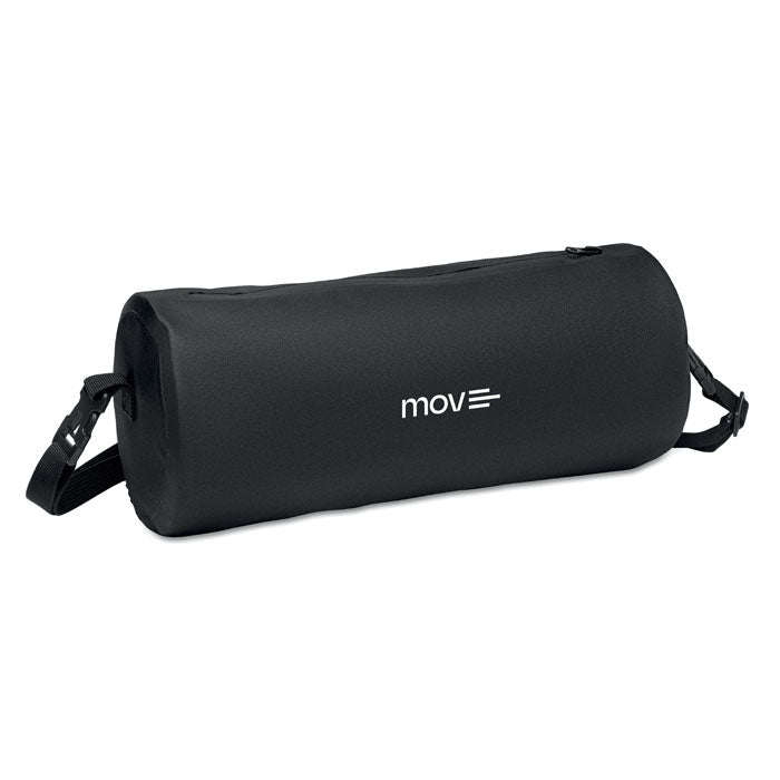 Promotivna sportska vodootporna torba s PVC premazom, kapaciteta 6L crne boje s tiskom | Poslovni pokloni | Promo pokloni