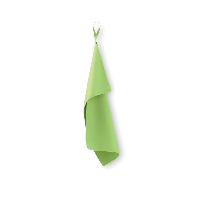 Promotivni ručnik od mikrofibre 30x50cm, zelena limeta boje | Poslovni pokloni | Promo pokloni