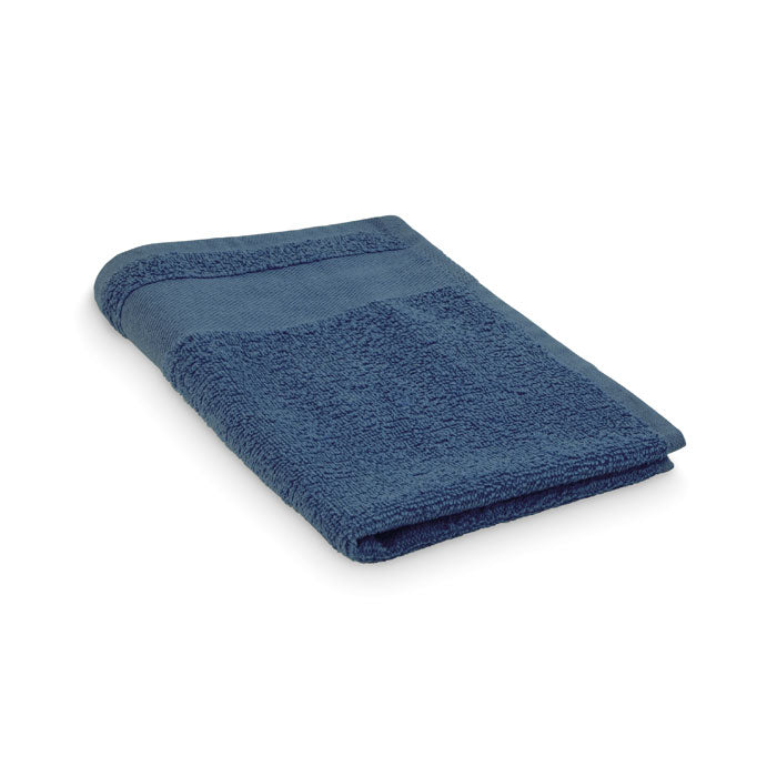 Promotivni ručnik od 100% pamuka, 30x50cm, plave boje | Poslovni pokloni | Promo pokloni
