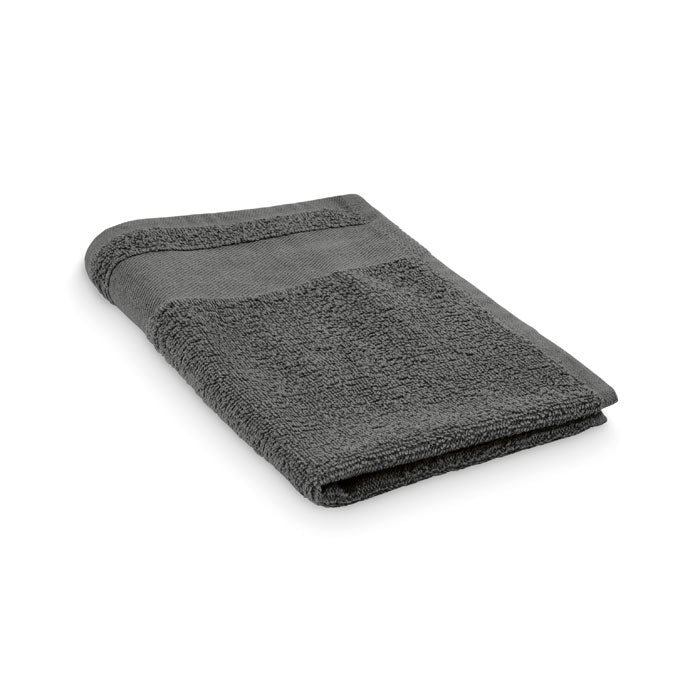 Promotivni ručnik od 100% pamuka, 30x50cm, sive boje | Poslovni pokloni | Promo pokloni