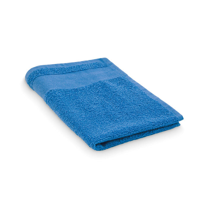 Promotivni ručnik od 100% pamuka, 30x50cm, royal plave boje | Poslovni pokloni | Promo pokloni