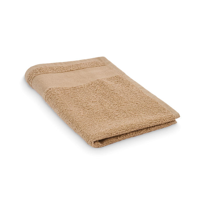 Promotivni ručnik od 100% pamuka, 30x50cm, bež boje | Poslovni pokloni | Promo pokloni