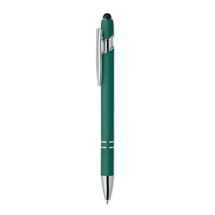 Promotivna stylus kemijska olovka od recikliranog aluminija, zelene boje | Poslovni pokloni