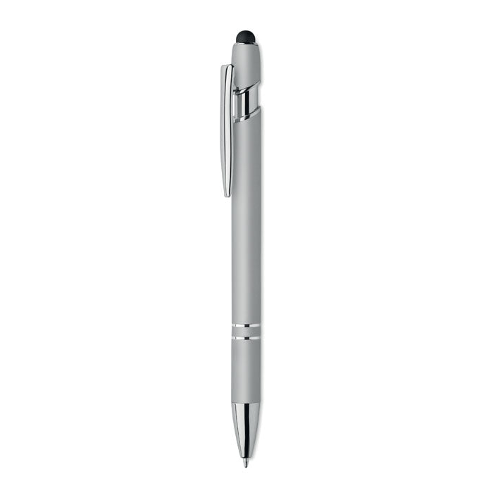 Promotivna stylus kemijska olovka od recikliranog aluminija, srebrne boje | Poslovni pokloni