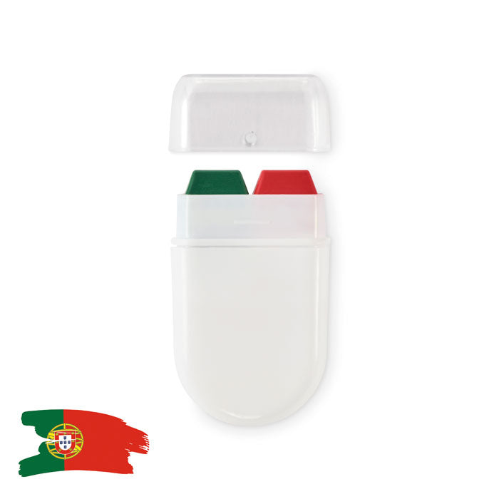 Promotivni štapić s voštanom bojom za tijelo u bojama nacionalnih zastava, višebojni | Reklamni pokloni