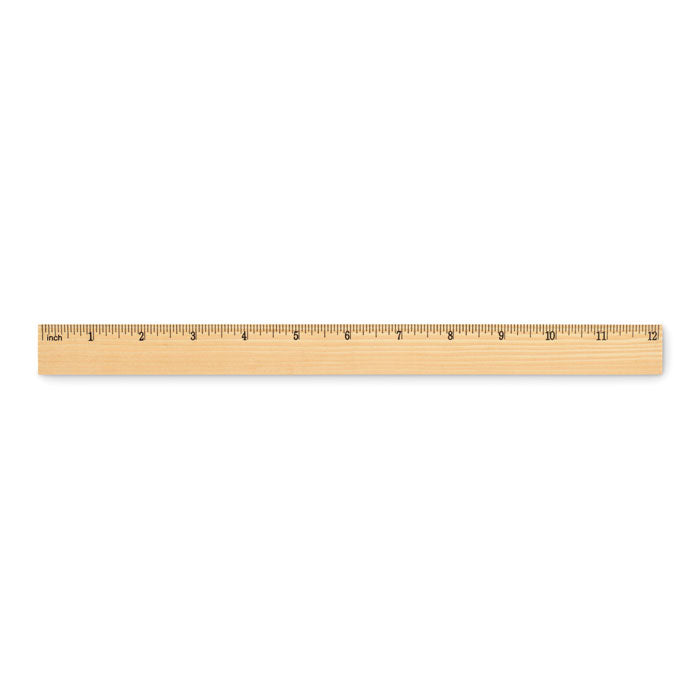 Drveno ravnalo od borovine, 30cm