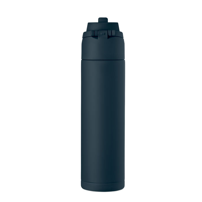 Ekološka termo boca od recikliranog nehrđajućeg čelika, 500 ml navy plave boje | Poslovni pokloni