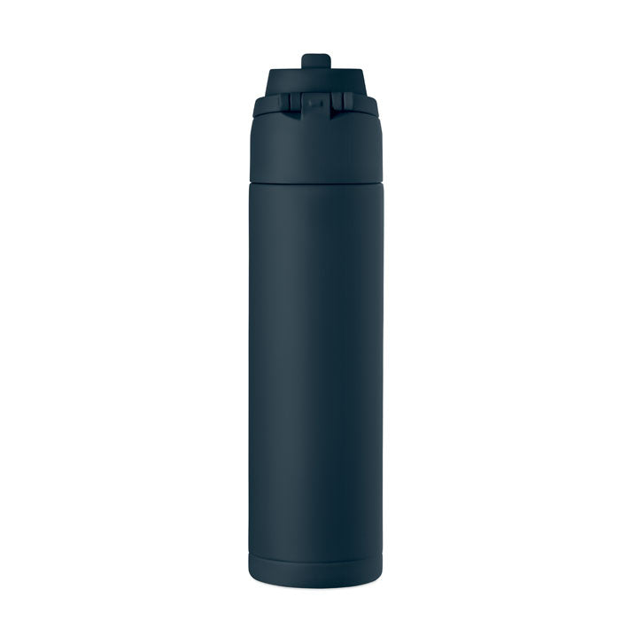Promotivna jednoslojna boca od recikliranog nehrđajućeg čelika, 650 ml navy plave boje | Poslovni pokloni | Reklamni pokloni