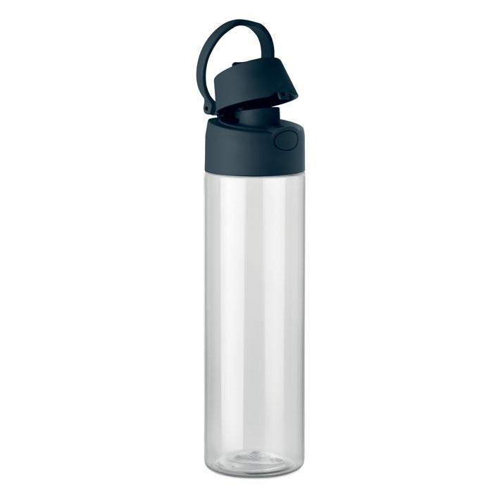 Reklamna RPET boca za vodu s 2-u-1 poklopcem, 700ml navy plave boje | Promotivni pokloni