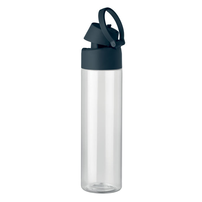 Promidžbena RPET boca za vodu s 2-u-1 poklopcem, 700ml navy plave boje | Promotivni pokloni