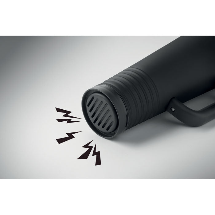 Promidžbena navijačka termo čaša od nehrđajućeg čelika, 700ml crne boje | Poslovni pokloni