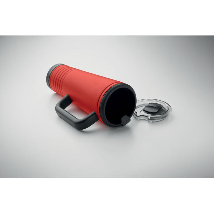 Promo navijačka termo čaša od nehrđajućeg čelika, 700ml crvene boje | Poslovni pokloni