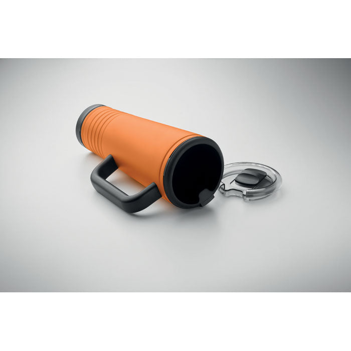 Promo navijačka termo čaša od nehrđajućeg čelika, 700ml narančaste boje | Poslovni pokloni