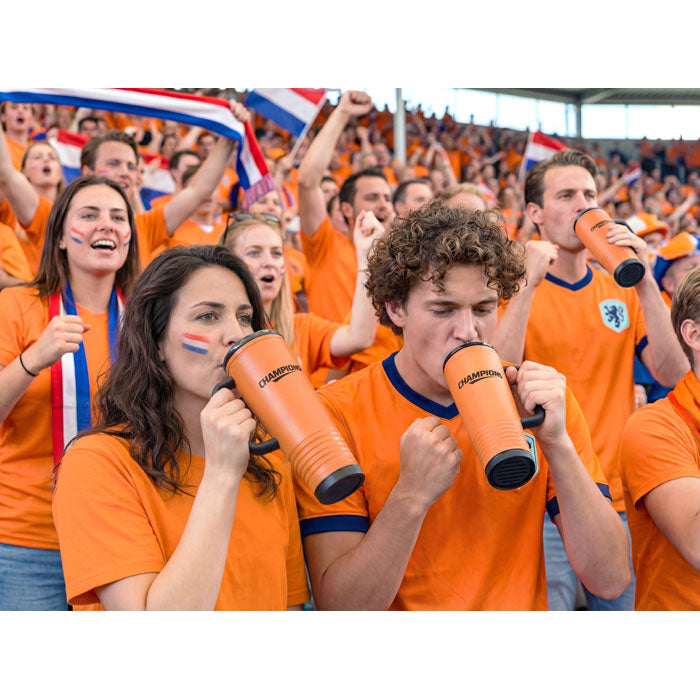 Reklamna navijačka termo čaša od nehrđajućeg čelika, 700ml narančaste boje | Promotivni pokloni