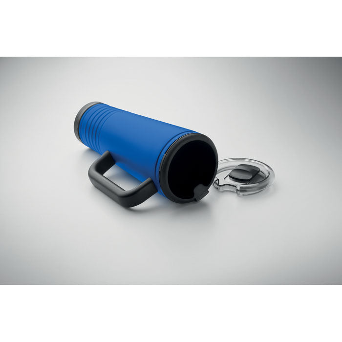 Promo navijačka termo čaša od nehrđajućeg čelika, 700ml plave boje | Poslovni pokloni