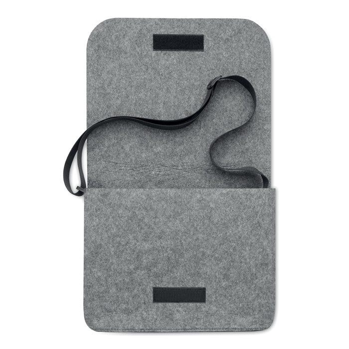 Reklamna torba za rame od RPET filca, sive boje | Promidžbeni pokloni