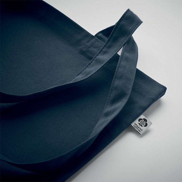 Reklamna torba za kupovinu od organskog pamuka, navy plave boje | Poslovni pokloni