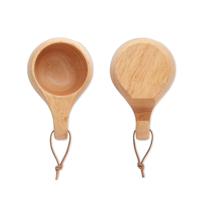 Promotivna drvena šalica od hrastovine s vezicom, 120 ml | Promo pokloni | Poslovni pokloni