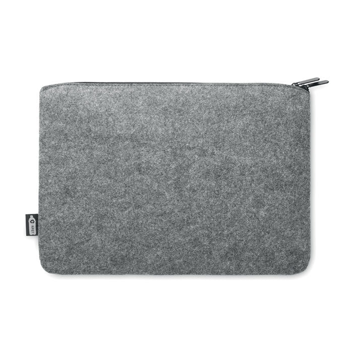 Reklamna navlaka za 14" laptop od RPET filca, sive boje | Promidžbeni pokloni 