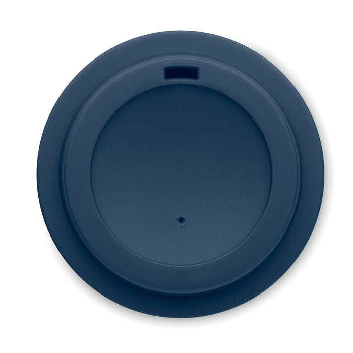 Promotivna putna šalica s dvostrukom stijenkom i poklopcem od PP-a, 300ml, royal plave boje | Promidžbeni pokloni | Reklamni pokloni