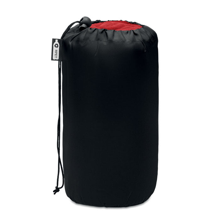 Promo eko putna deka od recikliranog PET materijala, crvene boje | Poslovni pokloni