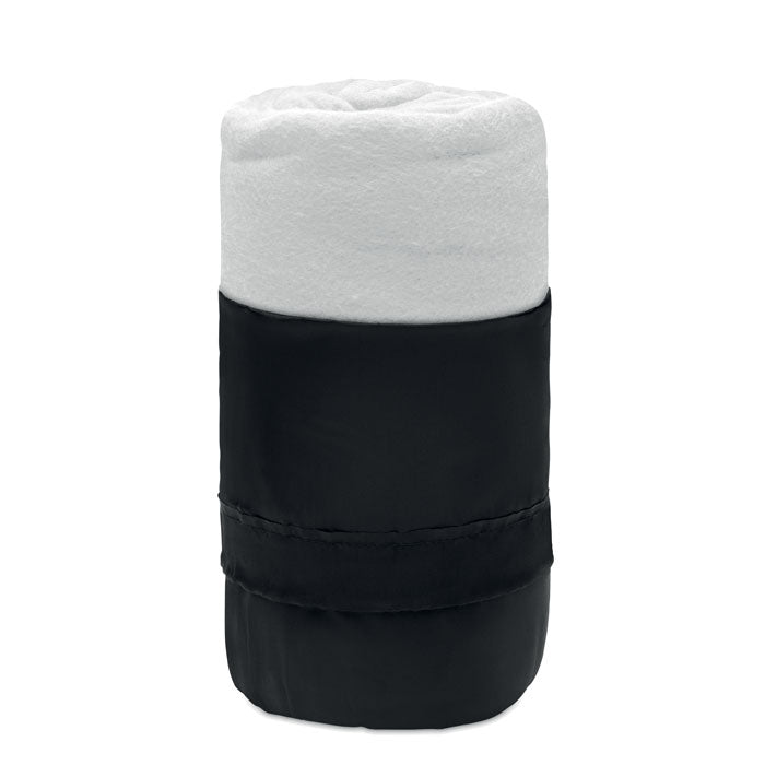 Promotivna eko putna deka od recikliranog PET materijala, bijele boje | Poslovni pokloni