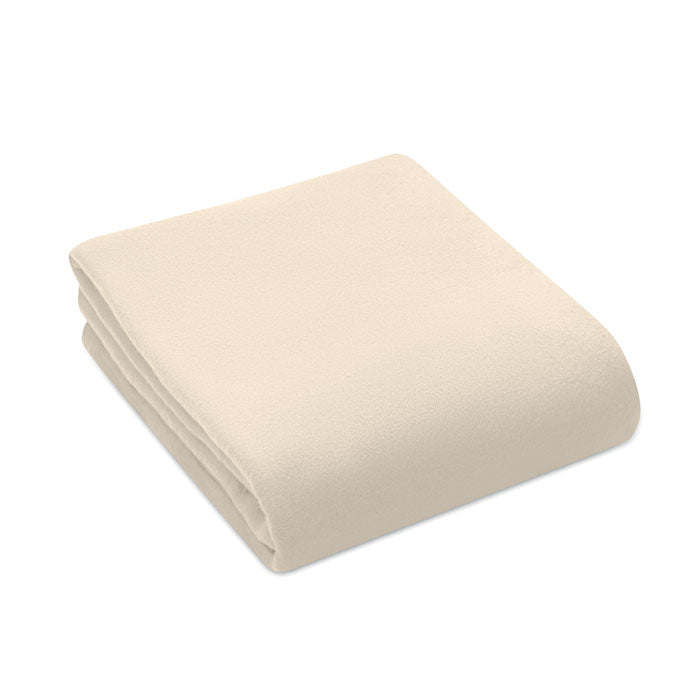 Promo eko putna deka od recikliranog PET materijala, bež boje | Poslovni pokloni